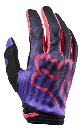 Fox Racing Guantes Toxsyk Motocross 180, Negro/rosa