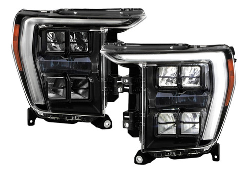 Faros Led Ford F-150 Lobo 2021 2022 2023 2024 Par Kit