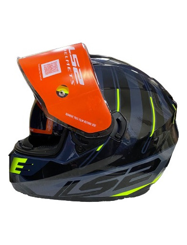 Casco Ls2 Ff320 Evo Shadow Silver Yellow   - Mundomotos.uy