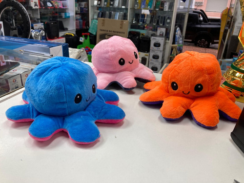 Pulpo Pulpito Reversible Feliz Y Enojado Envío Gratis