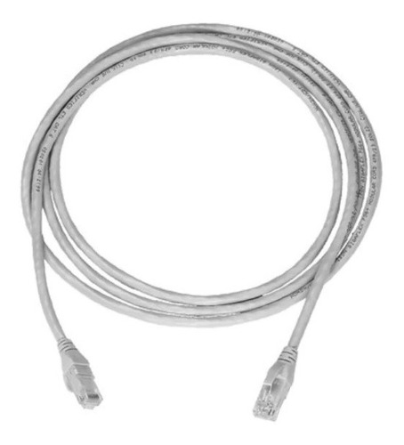 5 Pzs Cordon De Parcheo 7ft (2m) Cat 6 Gris Hellermann Tyton