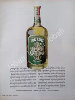 Cartel Publicitario Retro Tequila Los Ruiz 1967 /359