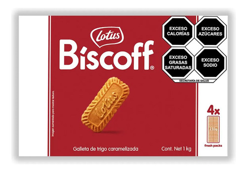 Galletas De Trigo Caramelizadas Lotus Biscoff  4 Pack 1 Kg