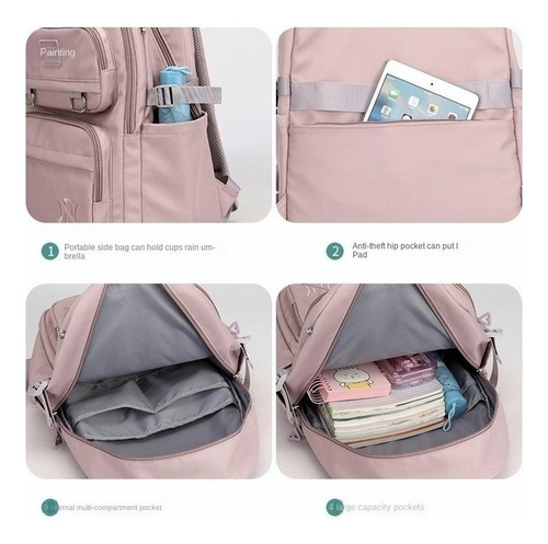 F Mochila De Viaje De Gran Capacidad Estilo Coreano For