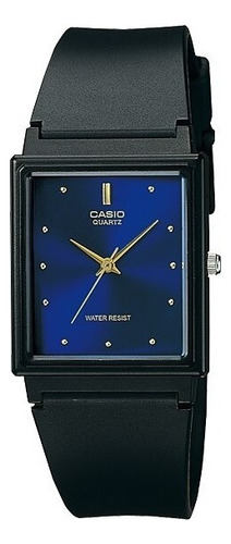 Reloj Casio Mq-38-2a Unisex Original Color de la correa Negro Color del bisel Negro Color del fondo Azul