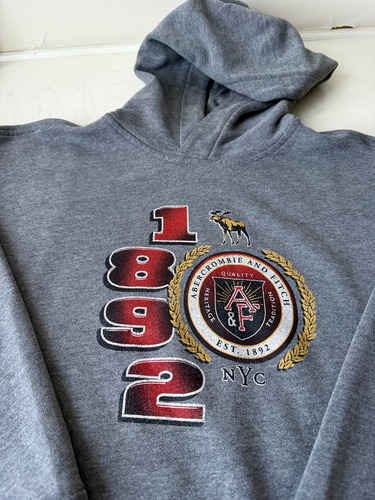 Buzo Hoodie Niño Talle 16 Abercrombie & Fitch Excelente (Usado)
