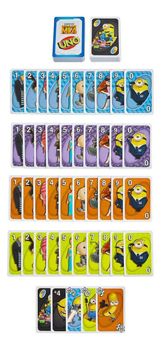 Uno Juego De Cartas Mi Villano Favorito 4 Minions