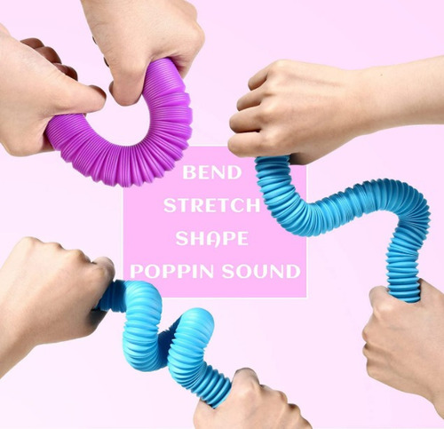 Fweaad 32 Piezas Tubo Fidget Juguetes Plegables Pop It