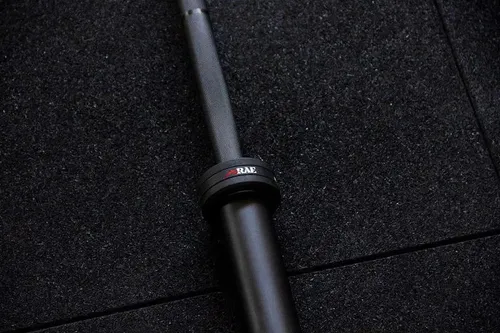 Barra olímpica con cerakote y cromo duro negro Rae Fitness, color negro