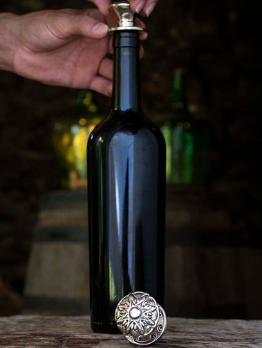 Imagen 2 de 5 de Tapón De Botellas Hermético Flor Grande