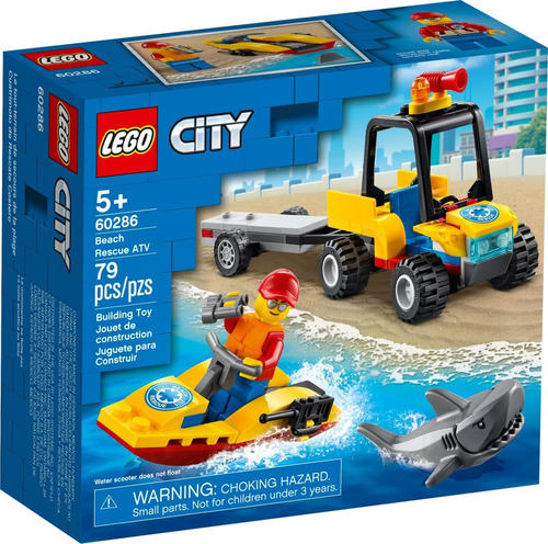 Lego City: Cuatrimoto De Rescate Costero 79pcs Up Store