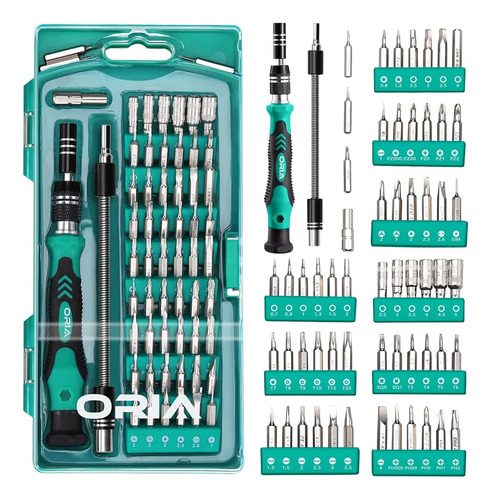 Set D/destornilladores Oria 126 En 1 C/estuche - Verde