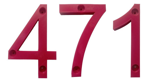3d Números Para Departamentos, Mxdru-471, Número 471, 117.7c