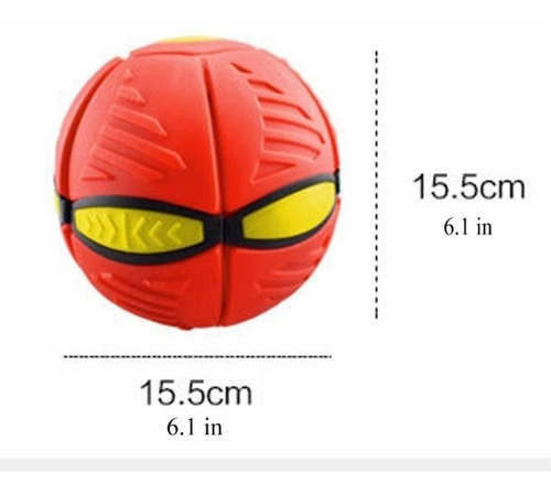 Imagen 2 de 6 de Pelota Voladora Frisbee Disco De Colores Flat Ball