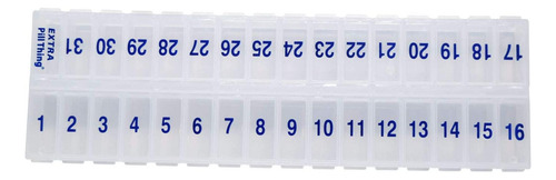 Organizador De Píldoras Pill Thing Mensual, Una Vez Al Día