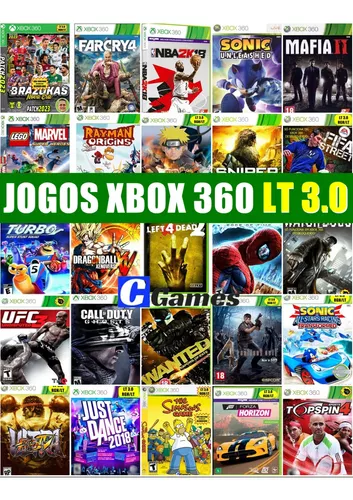 Futebol Atualizado PES Jogo Xbox 360 Dvd LT 3.0 - Desbloqueado