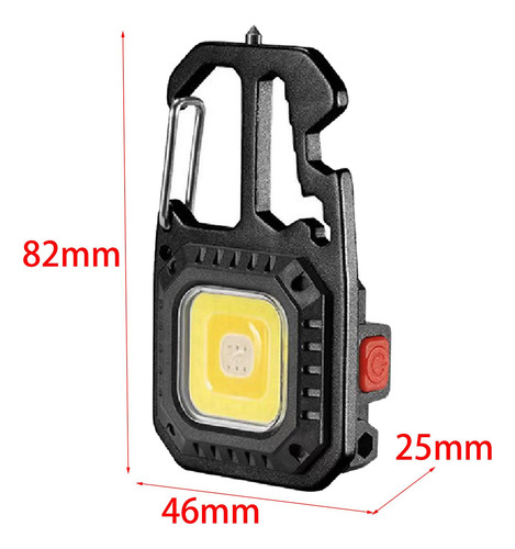 Luz Cob Llavero Luz De Trabajo Luz De Emergencia Con Soporte