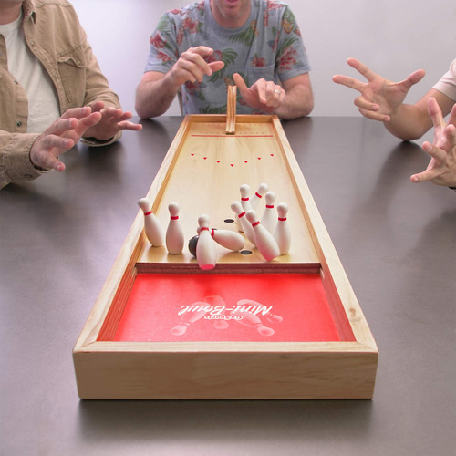 Juego De Bolos Mini Gosports - Mesa De Madera Para Niños Y