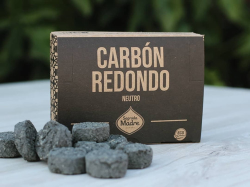 Carbón Sagrada Madre Eco-artesanal Alcanfor-ruda-romero 12 U