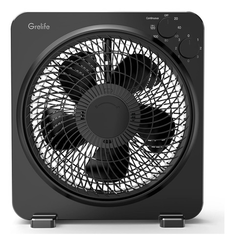 Ventilador De Mesa Grelife, Ventilador De 14 Cajas Con 3 Vel