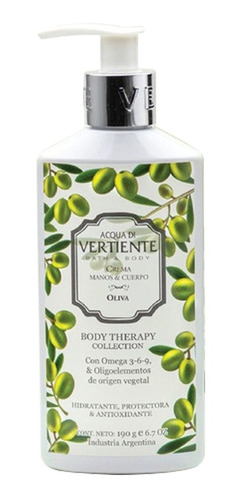 Vertiente Crema De Manos Y Cuerpo Body Therapy X190ml