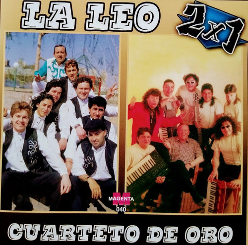 La Leo Y Cuarteto De  Oro 2 X 1 Cd Con 24 Súper Éxitos 