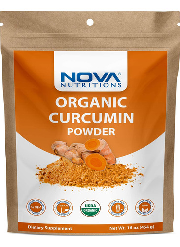 Nova Nutritions Polvo De Raz De Curcumina De Crcuma Orgnica