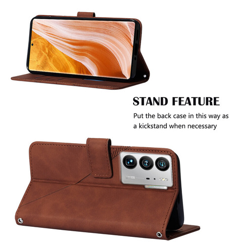 /-funda Tipo Cartera De Piel Sintética Suave Con Tapa Y Correa Larga, Compatible Con Zte Axon 40 Ultra, Protección Total