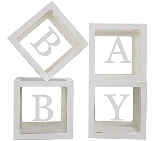 Cajas De Bebé Con Letras Para Baby Shower, Decoraciones Tran