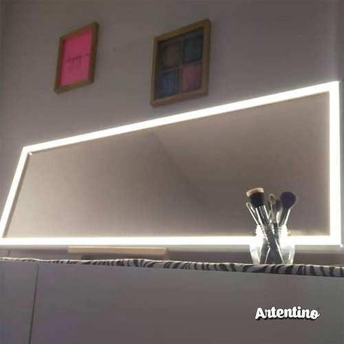 Espejo Luz Led Sensor Touch Dimmer Maquillaje Pared Deco
