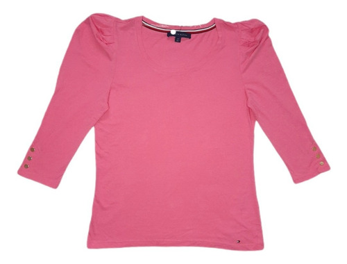 Polera Tommy Hilfiger Manga 3/4 - Rosado #j11h0