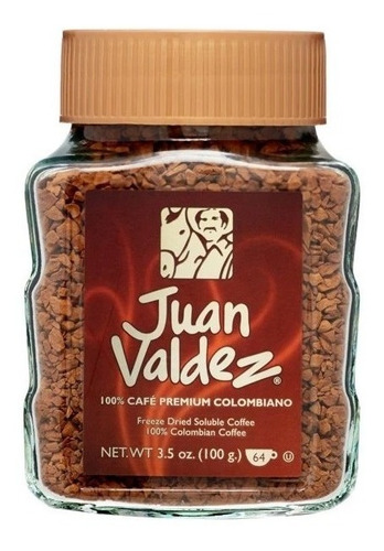 Café Soluble Colombiano Premium Juan Valdez 100 G