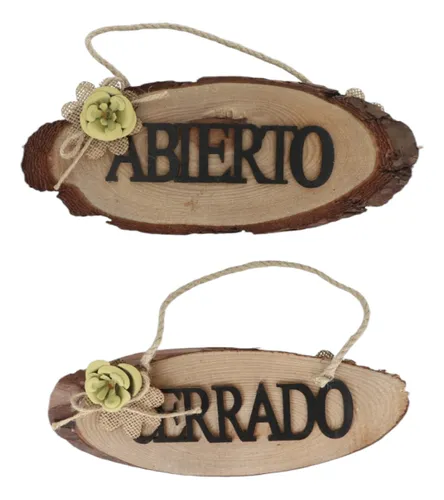 comprar Cartel Abierto\u002Fcerrado 30 X 10 Cm
