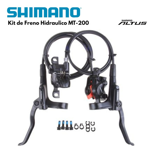 Kit Completo De Freno Hidráulico Shimano Mt200 Envio Gratis