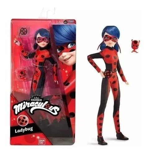 Miraculous Ladybug Muñeca Con Franjas Negras