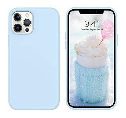 Duedue iPhone 12 Pro Max Funda De Goma Blanda De Pjzfo