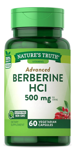 Nature's Truth Berberine Hcl 500mg 60capsulas