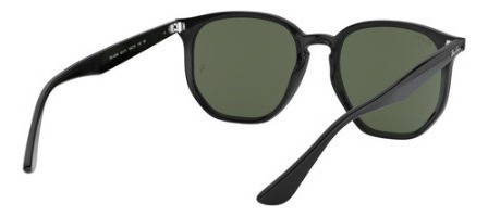 Lentes De Sol Rb4306 Hexagonal Highstreet 601/71 - Talle M Clásico Verde Oscuro Negro Negro
