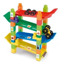 Comprar Pista De Corrida Rampa Maluca Cu002F 2 Carrinhos E Blocos Dismat Cor Colorido