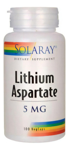 Litio Aspartato Lithium Aspartate 100 Capsulas Salud Eg L9 Sabor Nd
