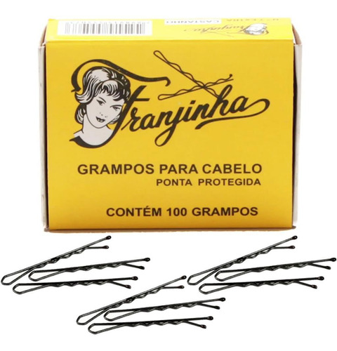 100 Unid Grampo De Cabelo Para Penteados Nº5 Presilha Caixa