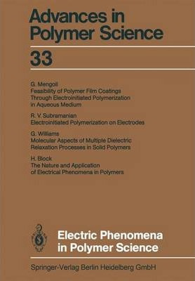 Libro Electric Phenomena In Polymer Science - Ann-christi...