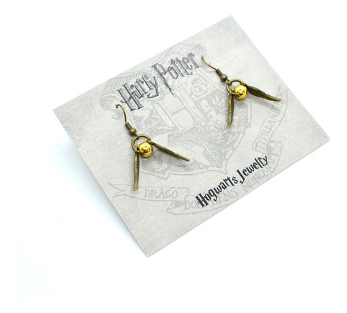 Aretes Golden Snitch Quidditch Cobre Harry Potter 