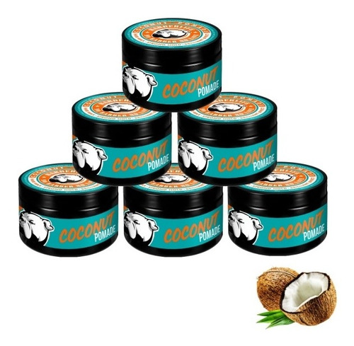 6 Ceras Poamde Para Cabello Coco 120g