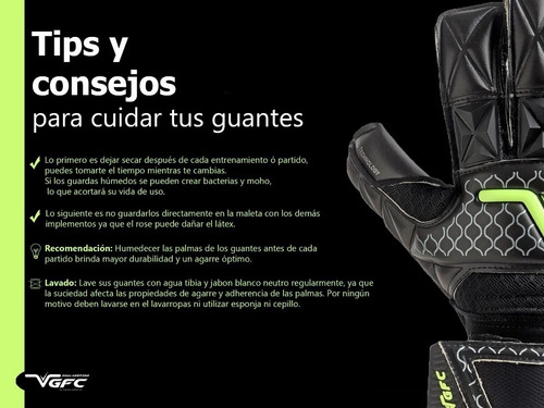 Guantes Arquero Volk Futbol Vgfc Moai Jr Varillas Original