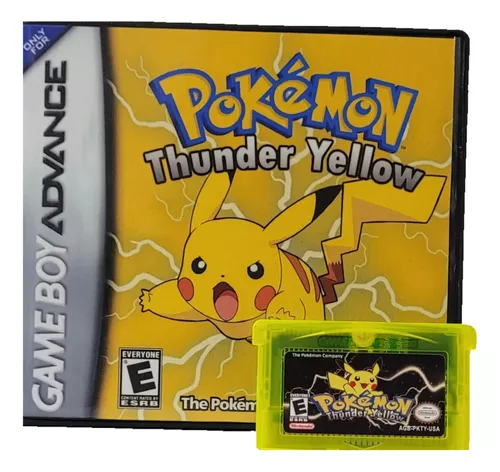 Cartucho Pokémon Yellow Fita Nova + Capinha Jogo para GameBoy Game Boy  Color Gbc Gba