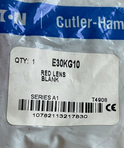 Eaton Cutler Hammer E30kg10 Series A1 Pilot Light Lens R Ssm