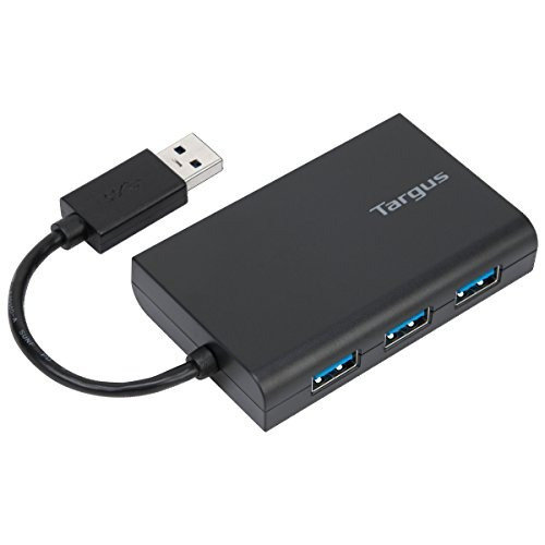 Hub De 3 Puertos Usb 3.0 De Targus Con Ethernet (ah122usz)