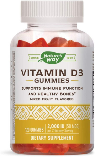Vitamina D3 Gomitas - Natures Way - Unidad a $2297