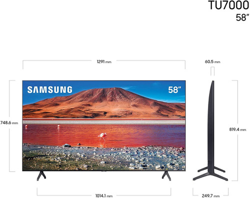 Imagen 5 de 6 de Smart Tv Samsung Series 7 Un58tu7000fxzx Led 4k 58